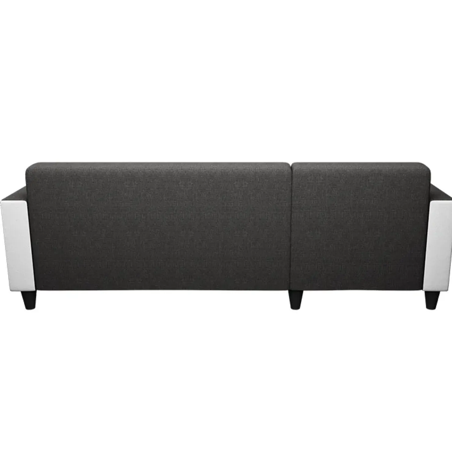 Garnero Arredamenti Divano angolare reversibile 3 posti 197cm bianco antracite Sullivan Discount