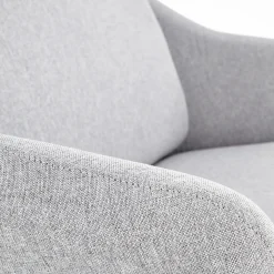 Garnero Arredamenti Divano imbottito moderno 125x83cm grigio nero Erminia 2 Online