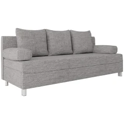Garnero Arredamenti Divano letto 3 posti 192cm pieghevole matrimoniale grigio chiaro Titus Tessuto Lawa Grigio Best