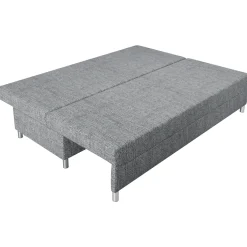 Garnero Arredamenti Divano letto 3 posti 192cm pieghevole matrimoniale grigio chiaro Titus Tessuto Lawa Grigio Best