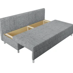 Garnero Arredamenti Divano letto 3 posti 192cm pieghevole matrimoniale grigio chiaro Titus Tessuto Lawa Grigio Best