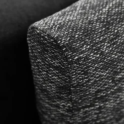 Garnero Arredamenti Divano letto 3 posti imbottito 200cm nero grigio scuro Barney Discount