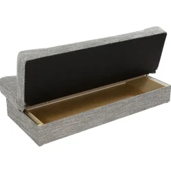 Garnero Arredamenti Divano letto 2 posti matrimoniale senza braccioli 192cm grigio beige Joby Tessuto Lawa Grigio Outlet