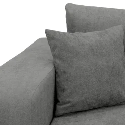 Garnero Arredamenti Divano letto 3 posti 248x90cm con contenitore in Floty Tessuto Velo Grigio Scuro Clearance