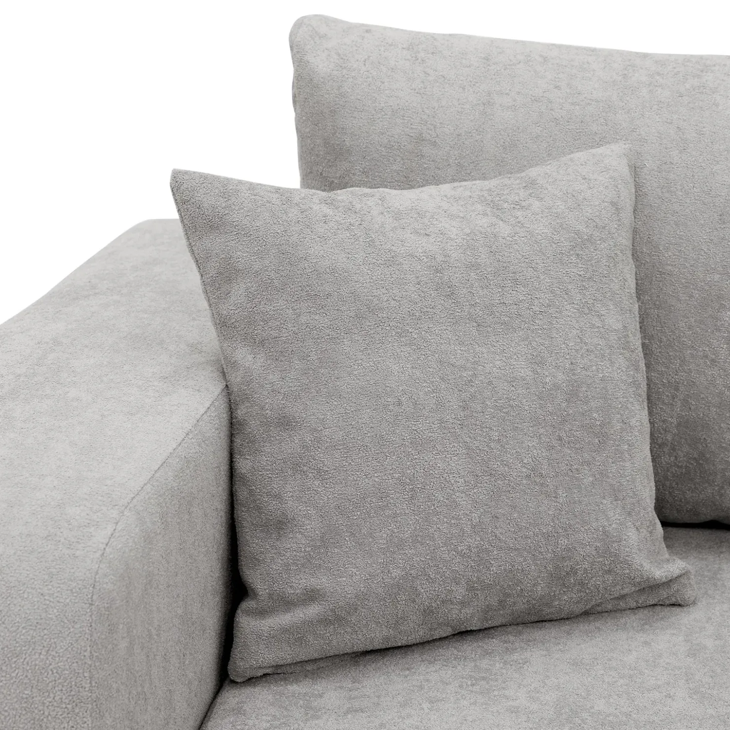 Garnero Arredamenti Divano letto 3 posti 248x90cm con contenitore in Floty Tessuto Velo Grigio Chiaro Sale