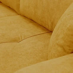Garnero Arredamenti Divano letto 3 posti 248x90cm con contenitore in tessuto velo giallo senape Floty Tessuto Velo Senape Online