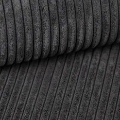 Garnero Arredamenti Divano letto 3 posti 257x106cm velluto a coste antracite Snuggle Velluto a Coste Poso Antracite Outlet