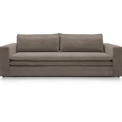 Garnero Arredamenti Divano letto 3 posti 244x95cm velluto a coste marrone Restful Velluto a Coste Poso Marrone Outlet