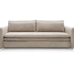 Garnero Arredamenti Divano letto 3 posti 229x103cm velluto a coste tortora Softure Sale