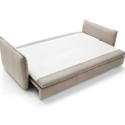 Garnero Arredamenti Divano letto 3 posti 229x103cm velluto a coste tortora Softure Sale