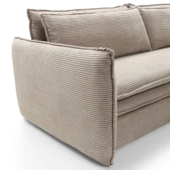 Garnero Arredamenti Divano letto 3 posti 229x103cm velluto a coste tortora Softure Sale