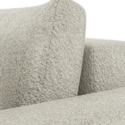 Garnero Arredamenti Divano letto angolare 4 posti 285x188cm con contenitore Soft Tessuto Bouclé Beige Chiaro Outlet