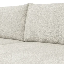 Garnero Arredamenti Divano letto angolare 4 posti 285x188cm con contenitore Soft Tessuto Bouclé Beige Chiaro Outlet