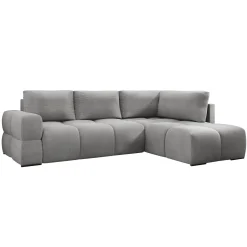 Garnero Arredamenti Divano letto angolare 3 posti 267x185cm box contenitore grigio Sottovoce Tessuto Artico Grigio Clearance