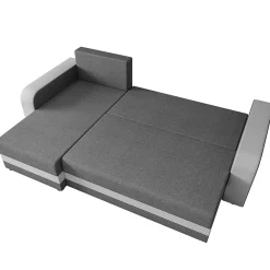 Garnero Arredamenti Divano letto angolare 3 posti 237x139cm reversibile grigio Ponza Tessuto Treccia Fine Lux Grigio Best