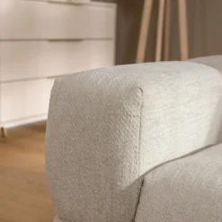 Garnero Arredamenti Divano letto angolare 3 posti 267x185cm box contenitore beige Sottovoce Tessuto Artico Beige Outlet