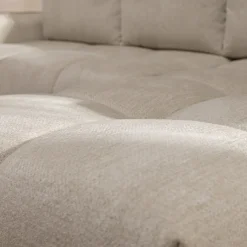 Garnero Arredamenti Divano letto angolare 3 posti 267x185cm box contenitore beige Sottovoce Tessuto Artico Beige Outlet