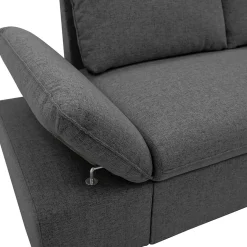 Garnero Arredamenti Divano letto angolare 3 posti 260x148cm con contenitore antracite Arturo Outlet
