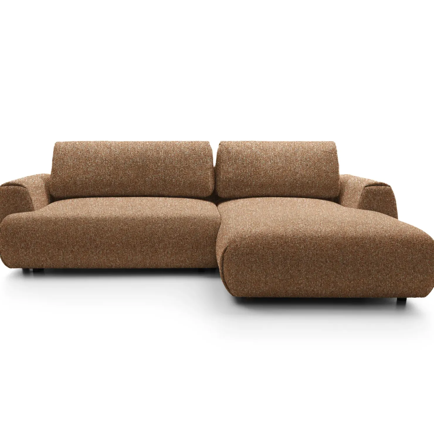 Garnero Arredamenti Divano letto angolare destra 3 posti 270x167cm tessuto arancio Cloudify Tessuto Puente Arancio Hot