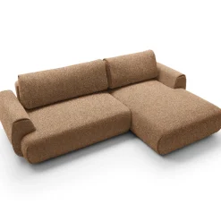 Garnero Arredamenti Divano letto angolare destra 3 posti 270x167cm tessuto arancio Cloudify Tessuto Puente Arancio Hot