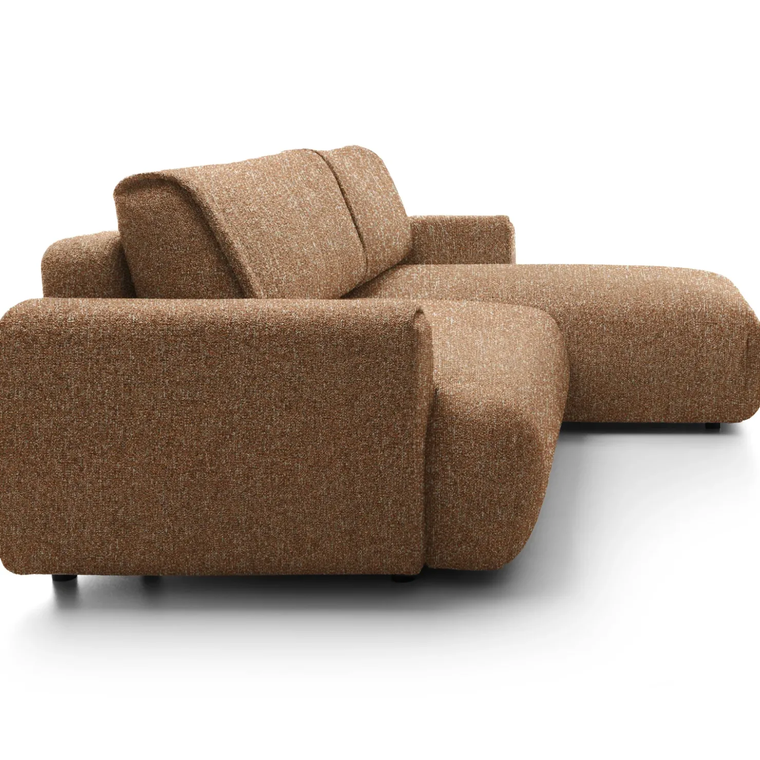 Garnero Arredamenti Divano letto angolare destra 3 posti 270x167cm tessuto arancio Cloudify Tessuto Puente Arancio Hot