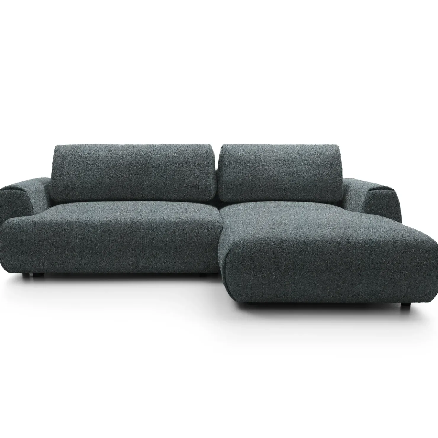 Garnero Arredamenti Divano letto angolare destra 3 posti 270x167cm tessuto antracite Cloudify Tessuto Puente Antracite Discount