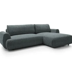 Garnero Arredamenti Divano letto angolare destra 3 posti 270x167cm tessuto antracite Cloudify Tessuto Puente Antracite Discount