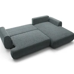 Garnero Arredamenti Divano letto angolare destra 3 posti 270x167cm tessuto antracite Cloudify Tessuto Puente Antracite Discount