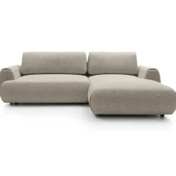 Garnero Arredamenti Divano letto angolare destra 3 posti 270x167cm tessuto beige Cloudify Tessuto Puente Beige Outlet