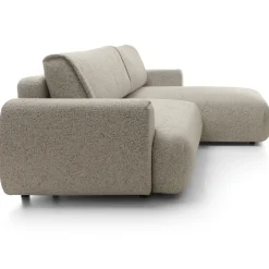 Garnero Arredamenti Divano letto angolare destra 3 posti 270x167cm tessuto beige Cloudify Tessuto Puente Beige Outlet