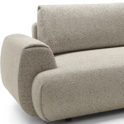 Garnero Arredamenti Divano letto angolare destra 3 posti 270x167cm tessuto beige Cloudify Tessuto Puente Beige Outlet