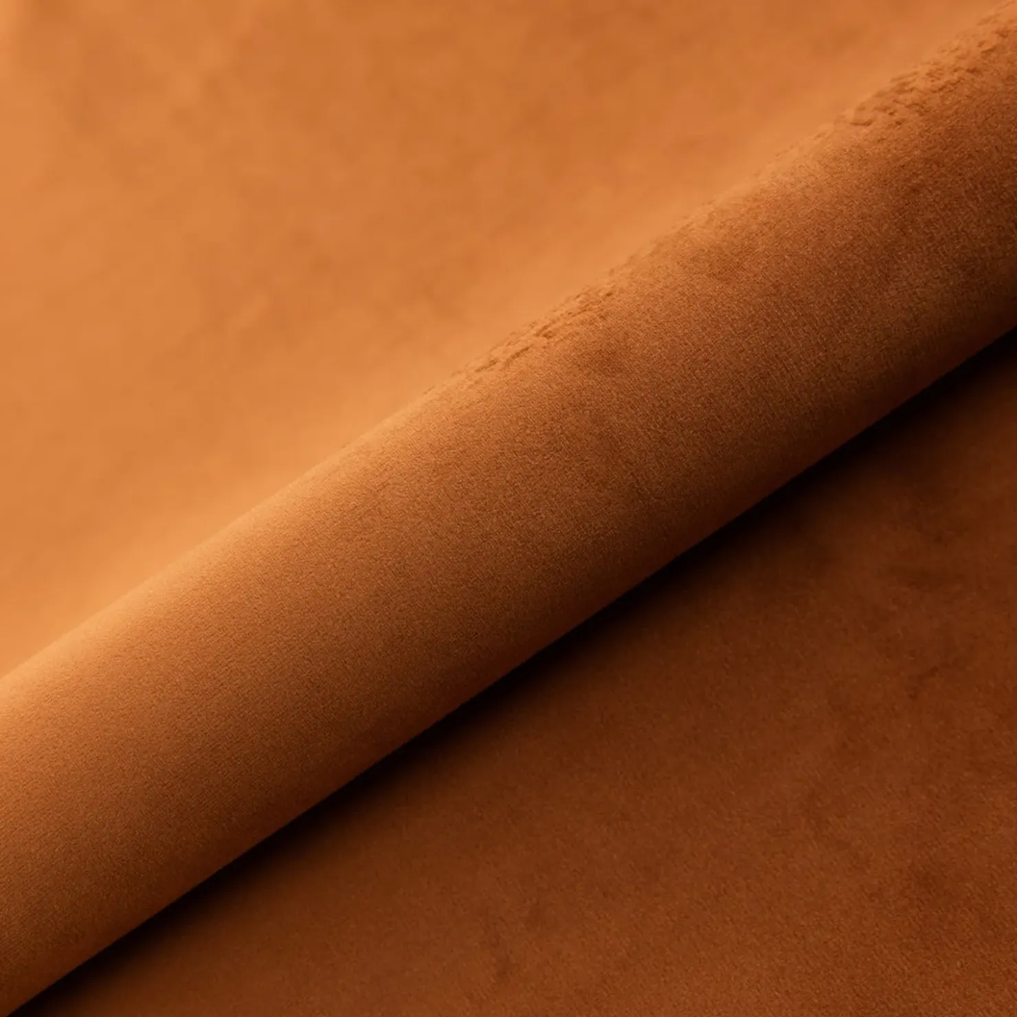 Garnero Arredamenti Divano letto angolare destro 3 posti 258x167cm tessuto arancio Lushify Tessuto Magic Velvet Arancio Online