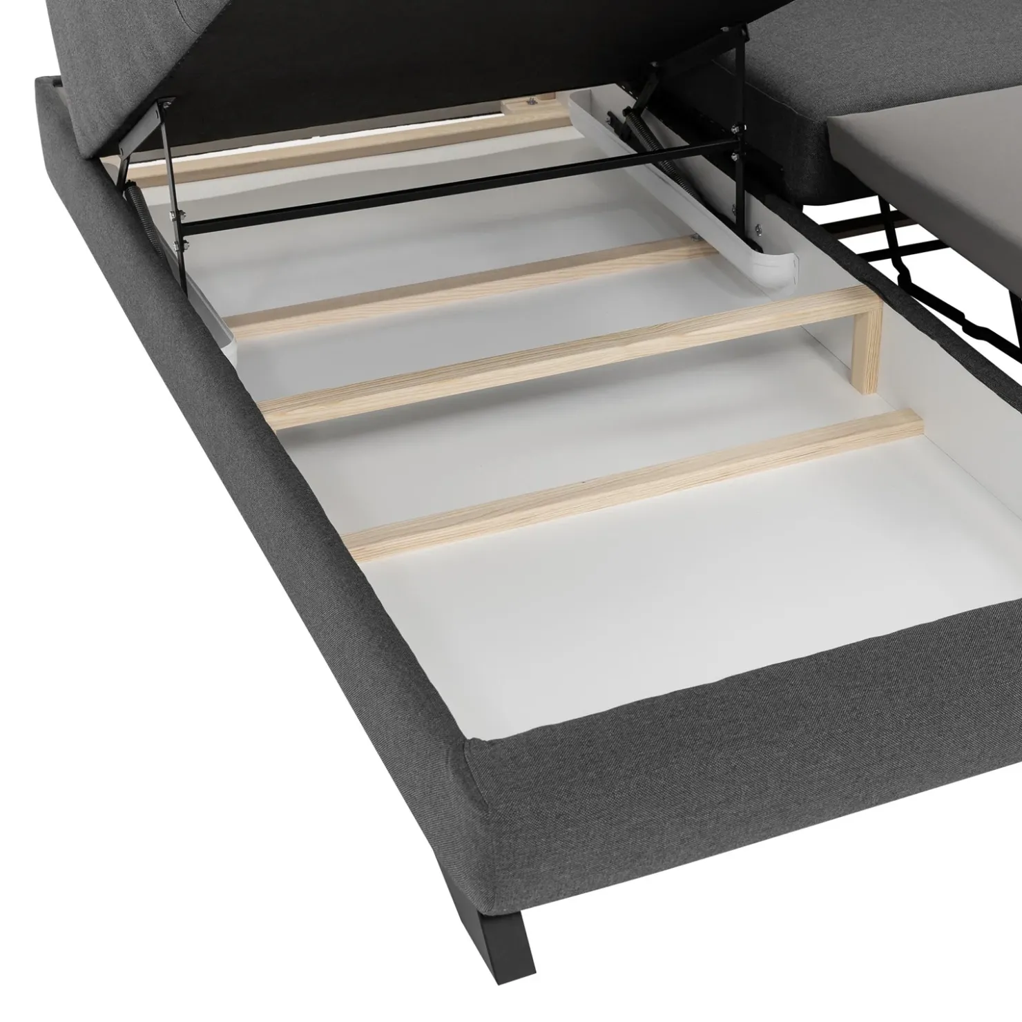 Garnero Arredamenti Divano letto angolare destro 5 posti 272x219cm tessuto antracite Lumma Sale