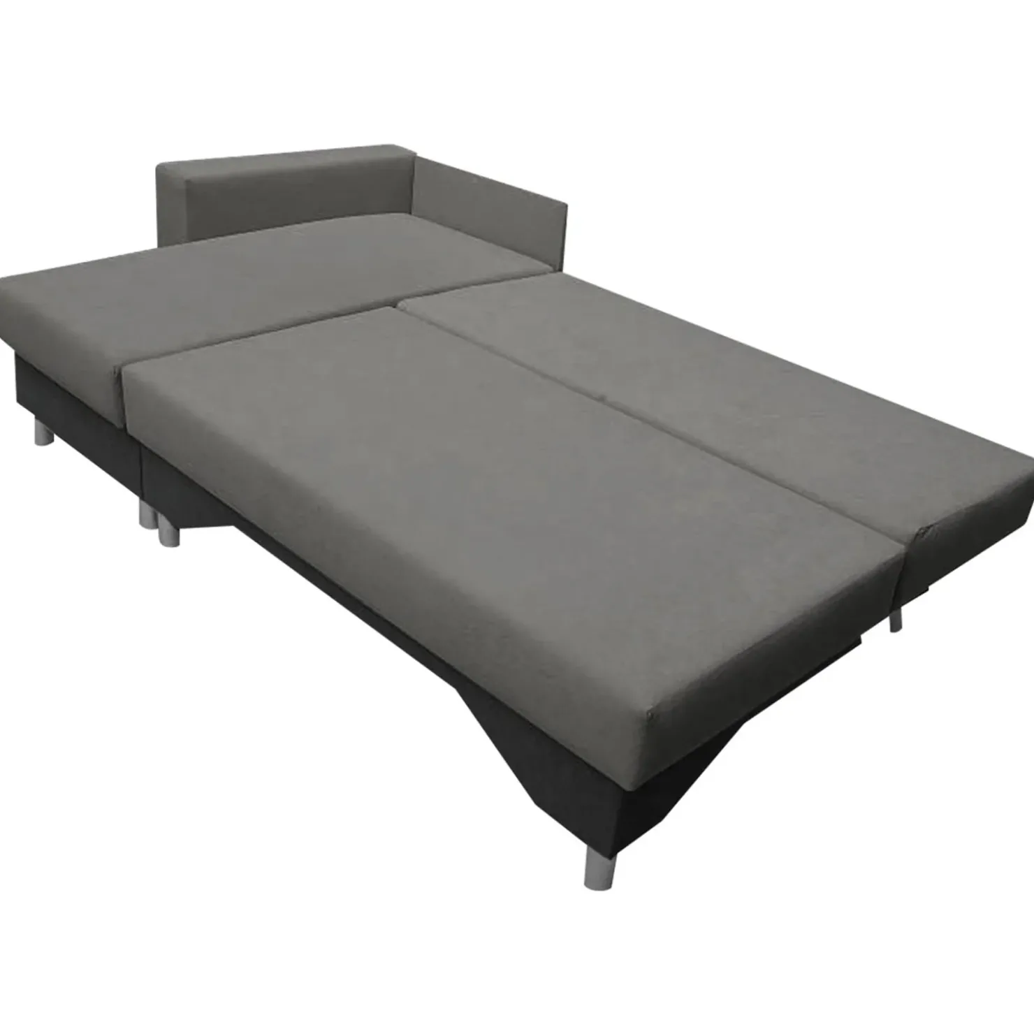 Garnero Arredamenti Divano letto angolare destra 3 posti 215cm grigio scuro e chiaro Aureliano Hot