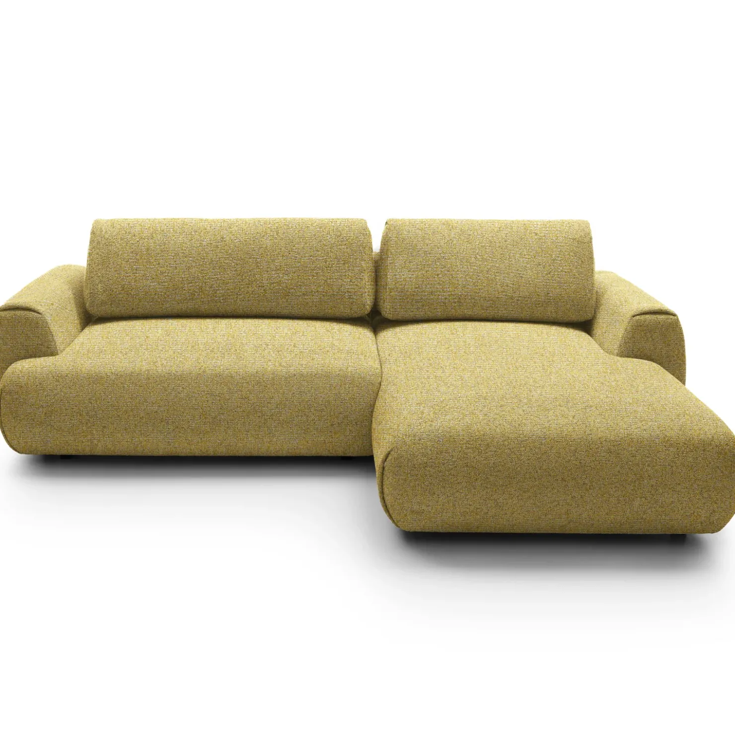 Garnero Arredamenti Divano letto angolare destra 3 posti 270x167cm tessuto giallo Cloudify Tessuto Puente Giallo Hot