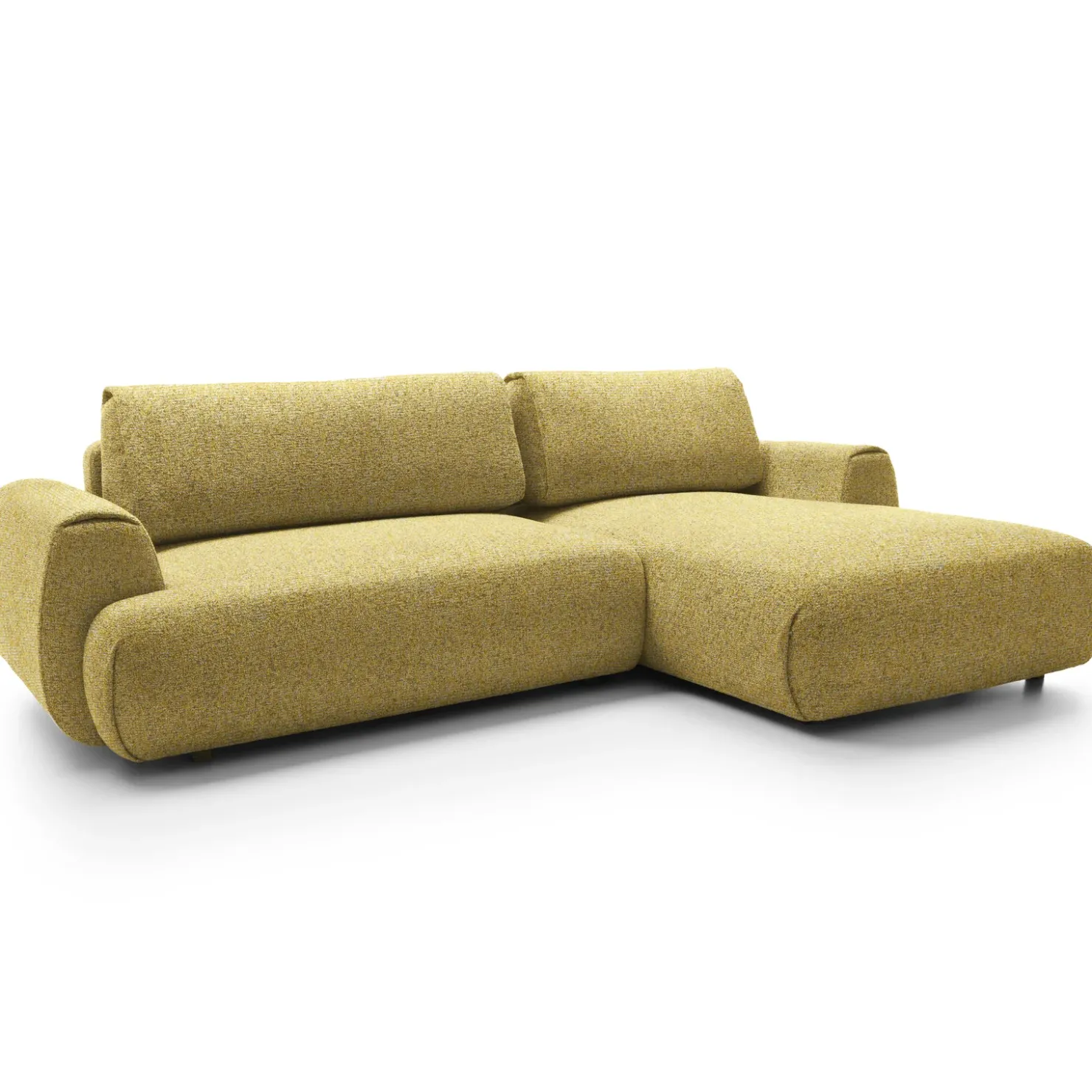 Garnero Arredamenti Divano letto angolare destra 3 posti 270x167cm tessuto giallo Cloudify Tessuto Puente Giallo Hot