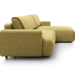 Garnero Arredamenti Divano letto angolare destra 3 posti 270x167cm tessuto giallo Cloudify Tessuto Puente Giallo Hot