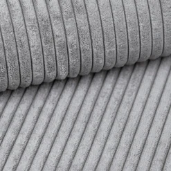 Garnero Arredamenti Divano letto angolare destra 3 posti 267x167cm velluto a coste grigio chiaro Relaxion Velluto a Coste Poso Grigio Outlet