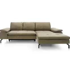 Garnero Arredamenti Divano letto angolare destra 3 posti 265x170cm tessuto beige Chillax