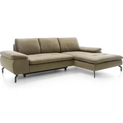 Garnero Arredamenti Divano letto angolare destra 3 posti 265x170cm tessuto beige Chillax