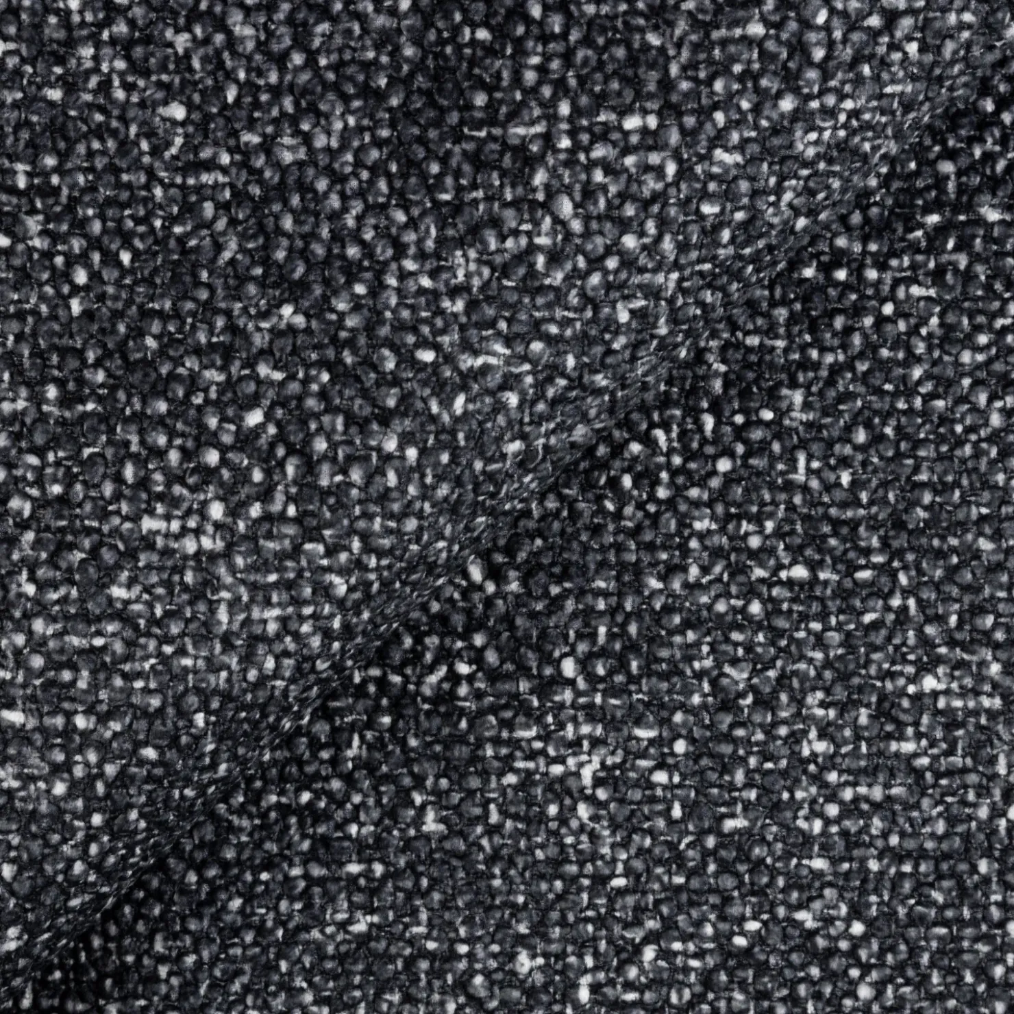 Garnero Arredamenti Divano letto angolare destra 3 posti 260x180cm tessuto bouclè antracite Repose Tessuto Bouclè Blur Antracite New