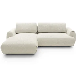 Garnero Arredamenti Divano letto angolare sinistra 3 posti 270x167cm tessuto bianco Cloudify Tessuto Puente Bianco Best