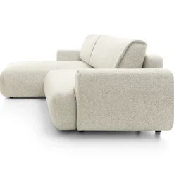 Garnero Arredamenti Divano letto angolare sinistra 3 posti 270x167cm tessuto bianco Cloudify Tessuto Puente Bianco Best