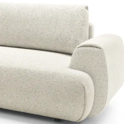 Garnero Arredamenti Divano letto angolare sinistra 3 posti 270x167cm tessuto bianco Cloudify Tessuto Puente Bianco Best