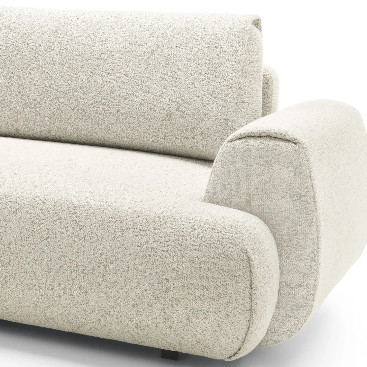 Garnero Arredamenti Divano letto angolare sinistra 3 posti 270x167cm tessuto bianco Cloudify Tessuto Puente Bianco Best