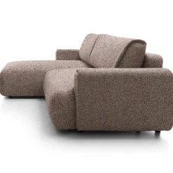 Garnero Arredamenti Divano letto angolare sinistra 3 posti 270x167cm tessuto rosa Cloudify Tessuto Puente Rosa Online