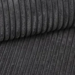 Garnero Arredamenti Divano letto angolare sinistra 3 posti 267x167cm velluto a coste antracite Relaxion Velluto a Coste Poso Antracite Best