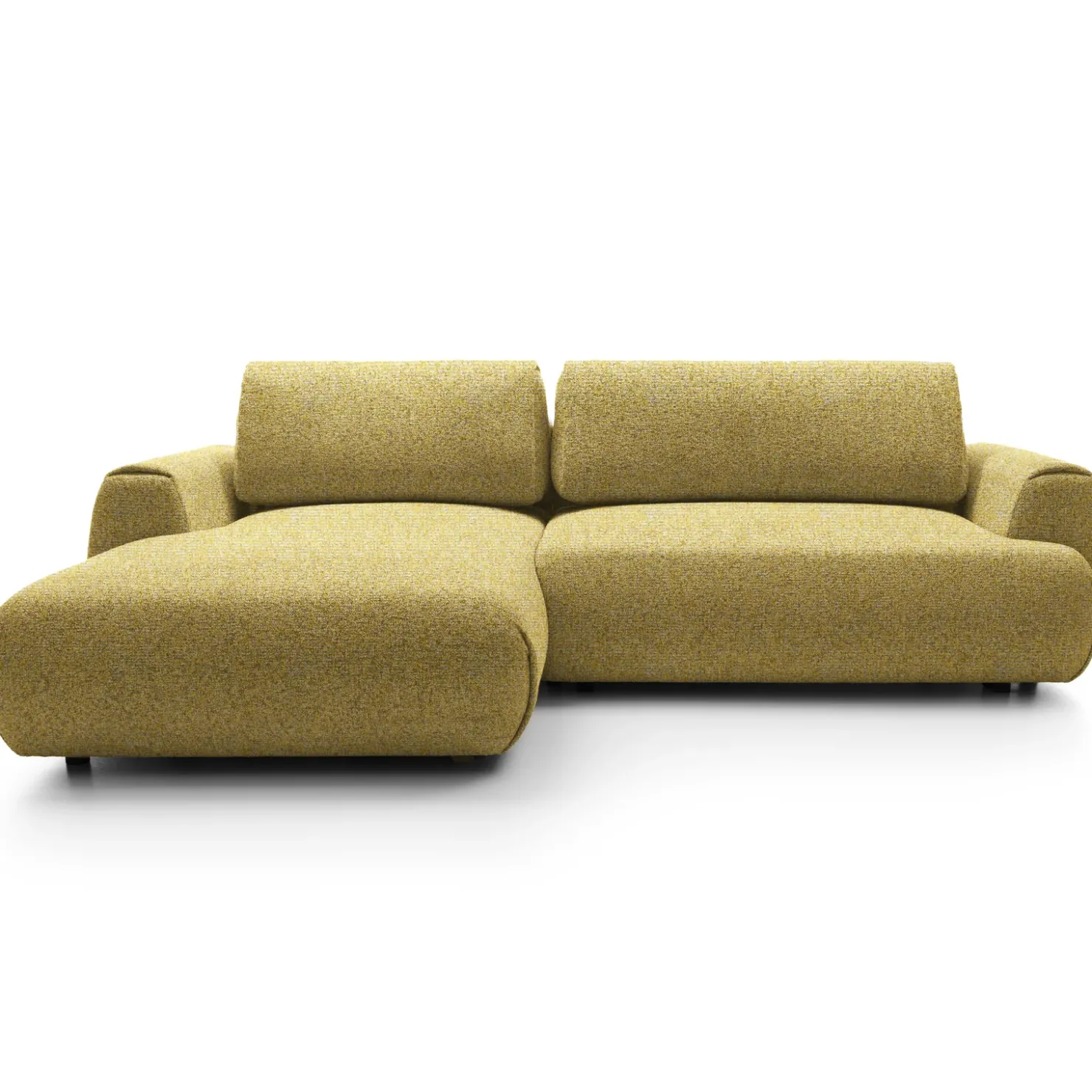 Garnero Arredamenti Divano letto angolare sinistra 3 posti 270x167cm tessuto giallo Cloudify Tessuto Puente Giallo Online