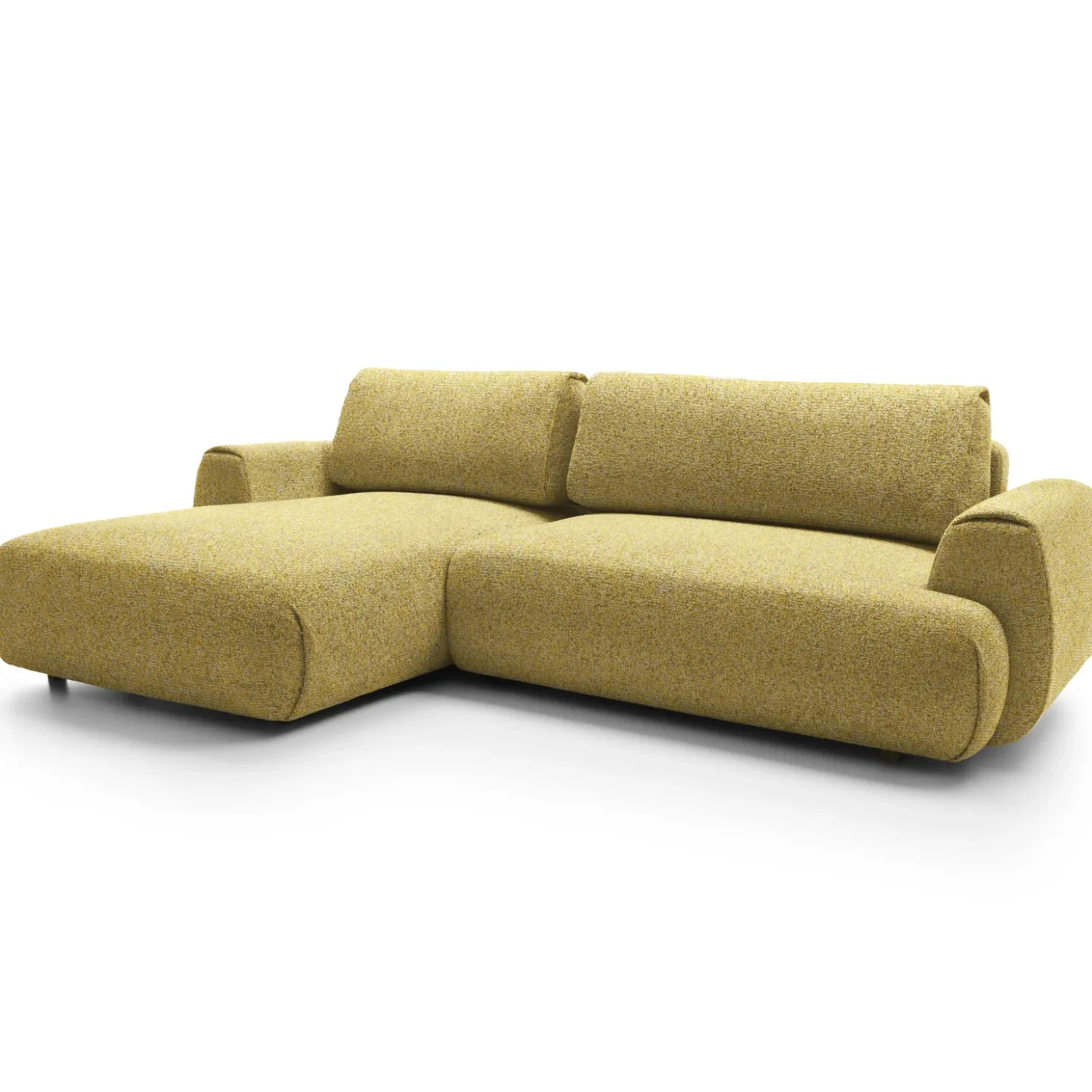 Garnero Arredamenti Divano letto angolare sinistra 3 posti 270x167cm tessuto giallo Cloudify Tessuto Puente Giallo Online