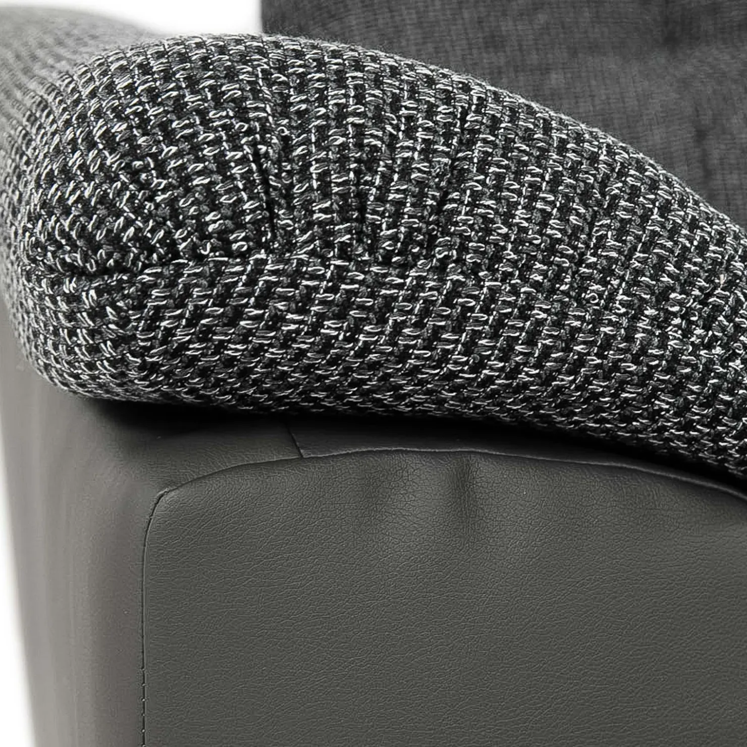 Garnero Arredamenti Divano letto angolare sinistra 5 posti 350x205cm grigio scuro Agliana Tessuto Trama Fitta Grigio Clearance